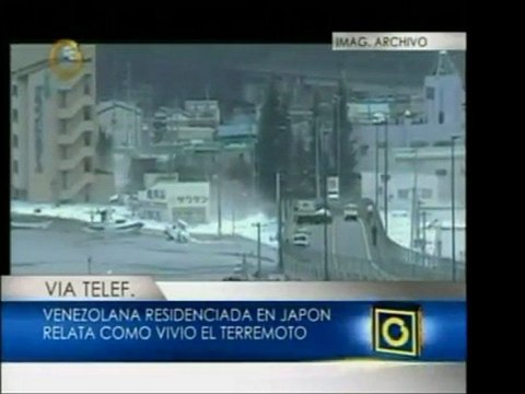 Una venezolana que sufrió el terremoto y tsunami japonés, Ja