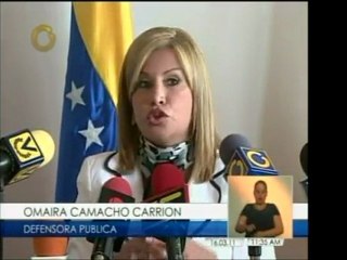 La Defensora Publica Omaira Camacho asegura que debe triplic