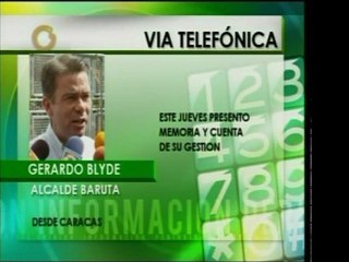 Leopoldo Castillo habla con el alcalde de Baruta, Gerardo Bl