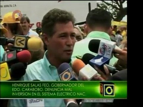 Gobernador de Carabobo, Enrique Salas Feo, se refiere a la s
