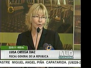 Fiscal General, Luisa Ortega Díaz, calificó de "grave" acció