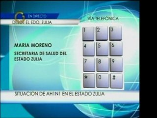 Directora de la Secretaría de Salud Regional del Zulia infor