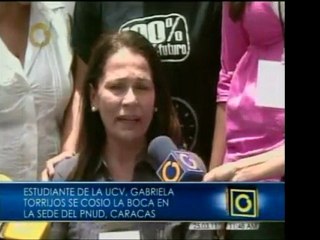 Madre de Gabriela Torrijos, cuarta estudiante que se cosió l