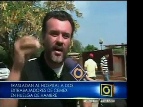 Dos de los tres extrabajadores de Cemex que se cosieron los