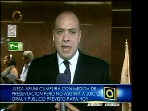 La jueza María de Lourdes Afiuni fue transladada al Palacio