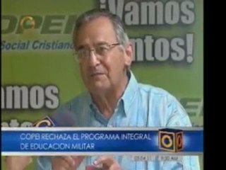 Copei dice que programa integral de educación militar va a c