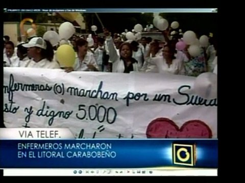 Arrancó la marcha de enfermeros en el estado Carabobo en apo
