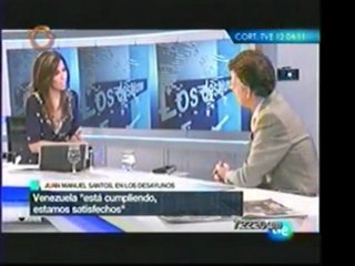 El presidente Juan Manuel Santos habló en España sobre sus r