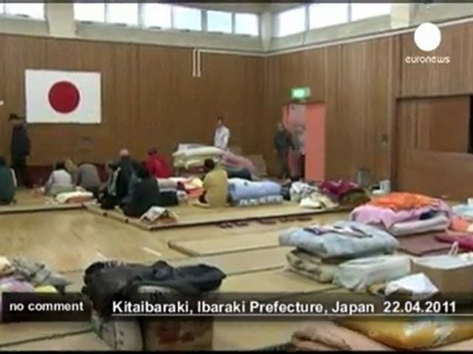 The Japanese imperial couple meets victims... - no comment