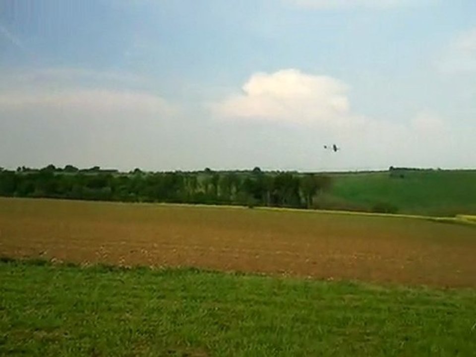 Premier vol de mon planeur 60 pouces carbone