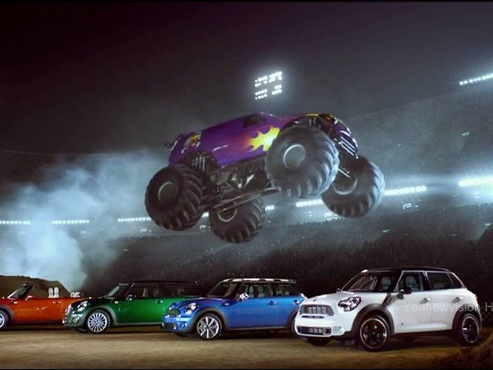 Publicité HD - MINI "CLUBMAN" / "CABRIO" (avec le Monster Truck) 2011