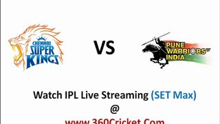 Chennai Super Kings Vs Pune Warriors Live Streaming IPL 2011 Online Free 29th Match April 23rd