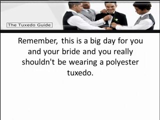 Methods To Purchase A Marriage Tux