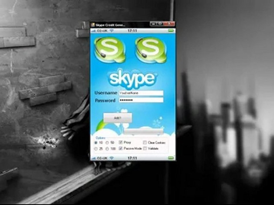Skype credit generator v6.0 2011