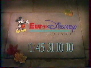 Publicité Eurodisney 1992