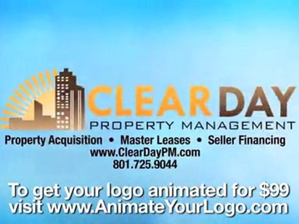 AnimateYourLogo and VideoHive - An Animated Logo for Clear Day Property Management - Get your logo animated for $99!