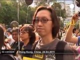 Hundreds protest against nuclear power in... - no comment