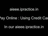 How to pay online, using credit card  in aieee.ipractice.in