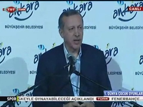 18 BAŞBAKAN ERDOĞAN 1.Dünya Çocuk oyunları 2011