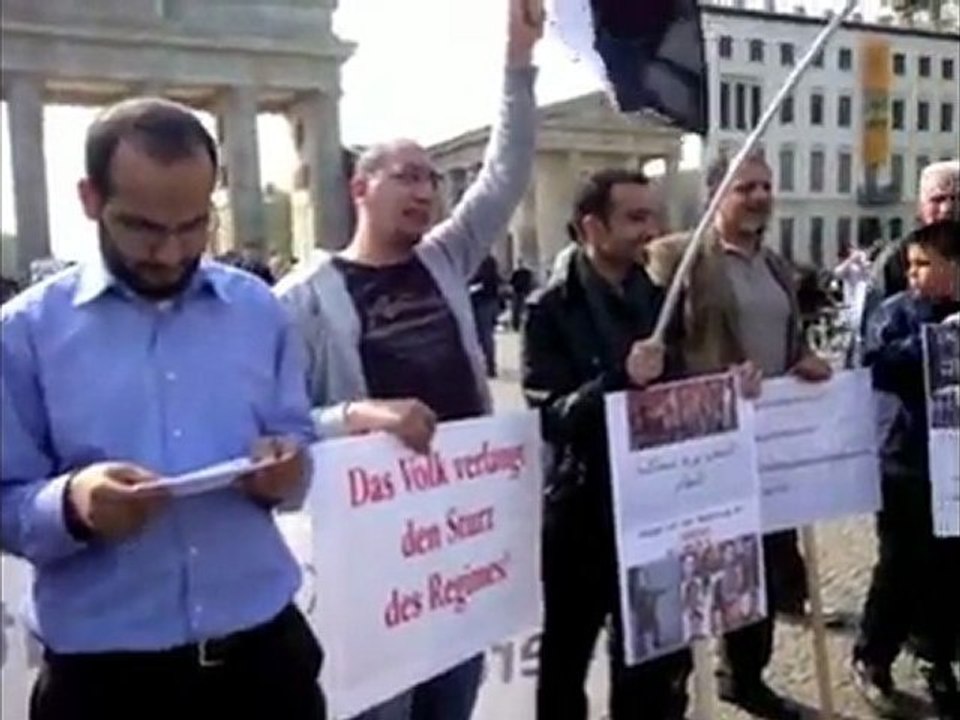Yemeni Demo. 23.04.2011 'Berlin, Vor dem Brandenburger Tor'