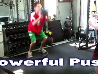DRYLAND HOCKEY DRILL: Bosu Med Ball Squats