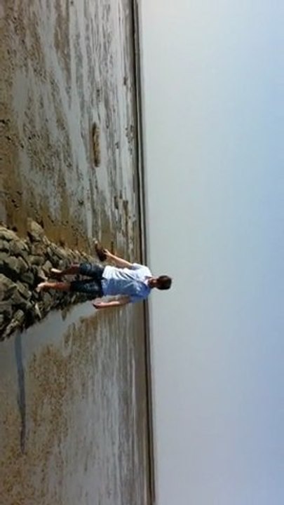 Phillip beim Wattgang