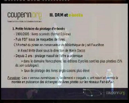 Le problème des DRM : frein aux usages et incitation au piratage - Joël Faucilhon, responsable de la structure Lekti-ecriture.com, Guillaume Hatt