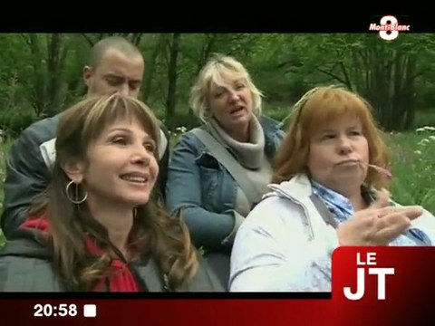 Charlotte de Turckheim en tournage à Brides-les-Bains