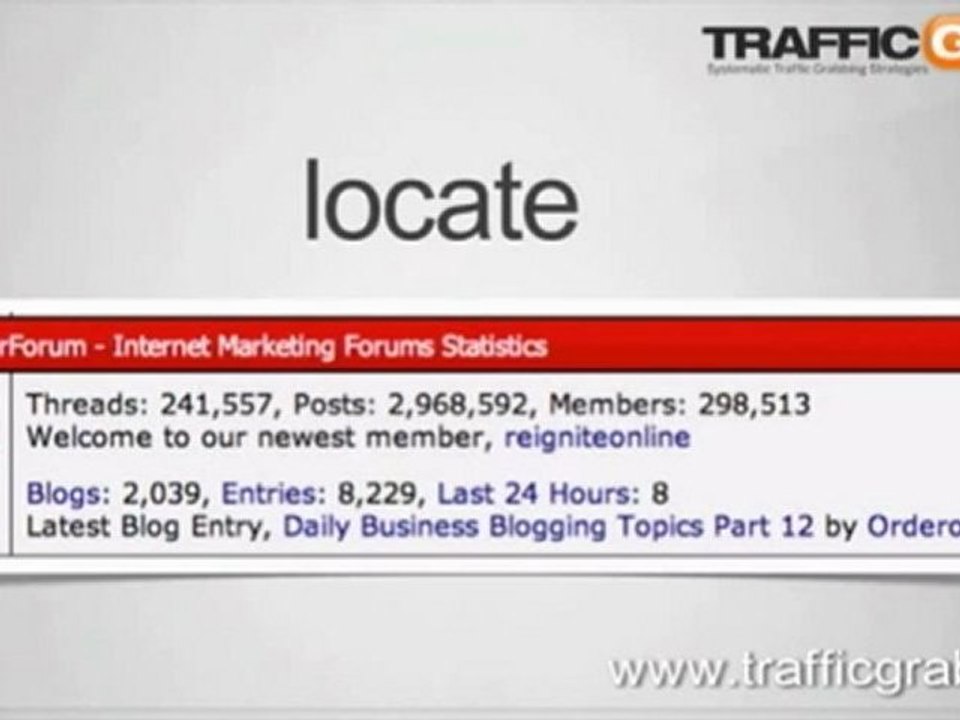 Forums can be a great way to increase Web Traffic to your site