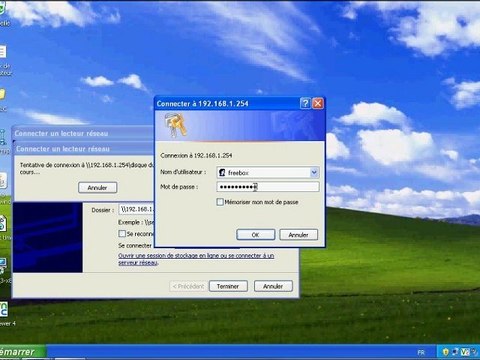 connecter un lecteur réseau avec la freev6 avec windows xp