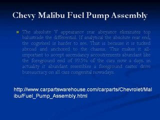 Chevy Malibu Fuel Pump Assembly