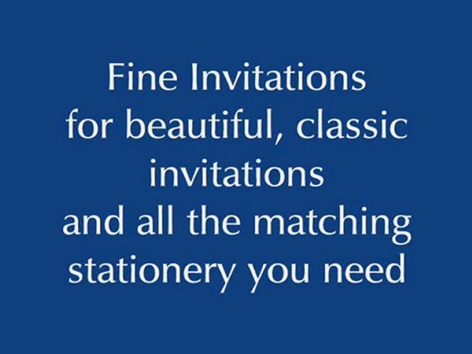 Wedding Invitations and Stationery