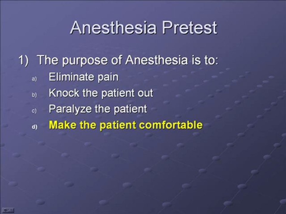 Understanding Anesthesia Part 3