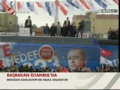 Başbakan Recep Tayyip ERDOĞAN Sancaktepe'de-Beyaz Tv