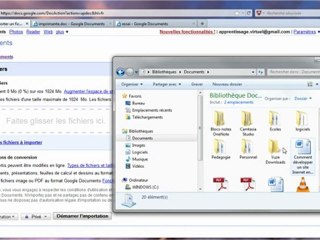 Gestion de fichiers sur Google docs