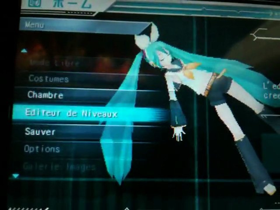 Project DIVA (PSP) - fantrad FR - Le menu principal