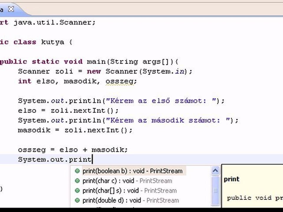 JAVA Tutorial 4. - Számológép (magyar - progvideo.hu)