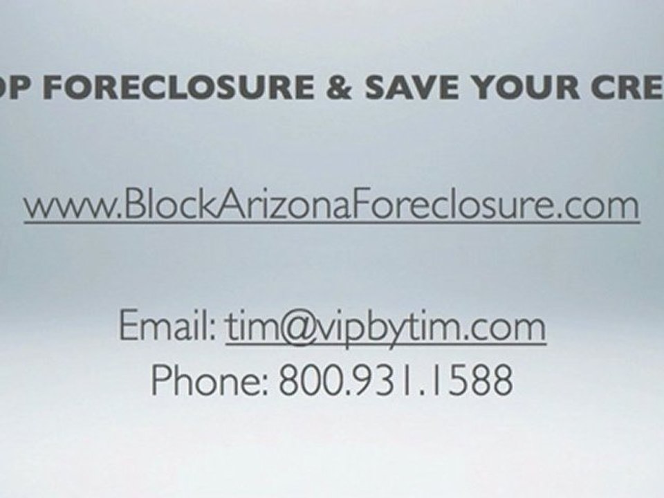 Stop Foreclosure in Fountain Hills Arizona
