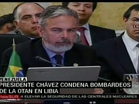 Presidente Chávez condenó bombardeos contra Libia