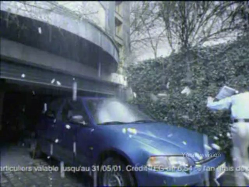 Publicité - Fiat Punto 60 Steel ("La voiture sous la grêle") 2001