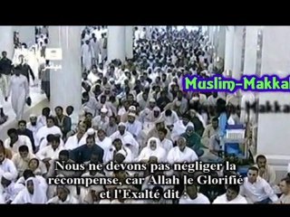 Shuraim Khutbah Fr - la récompense et le châtiment PARTIE 2