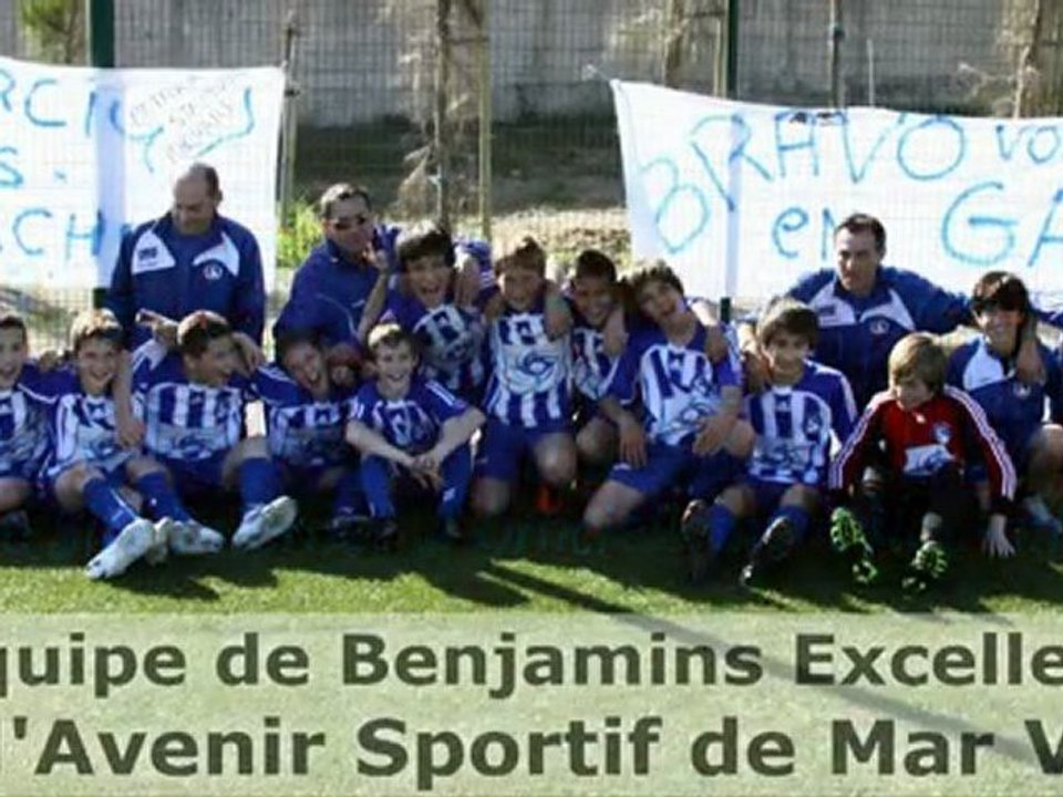 L'Equipe de Benjamins Excellence de l'AS Mar Vivo