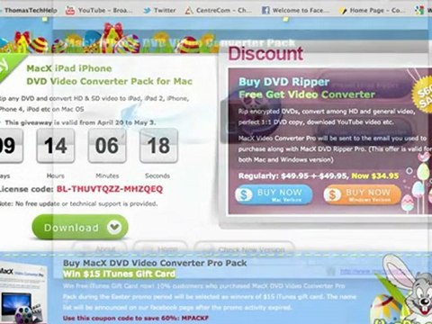 MacX iPad iPhone DVD converter pack giveaway