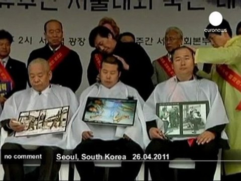 Manifestation à Séoul contre la Corée... - no comment
