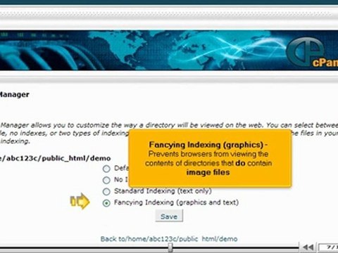 Use the Index Manager in cPanel | cPanel Index Manager
