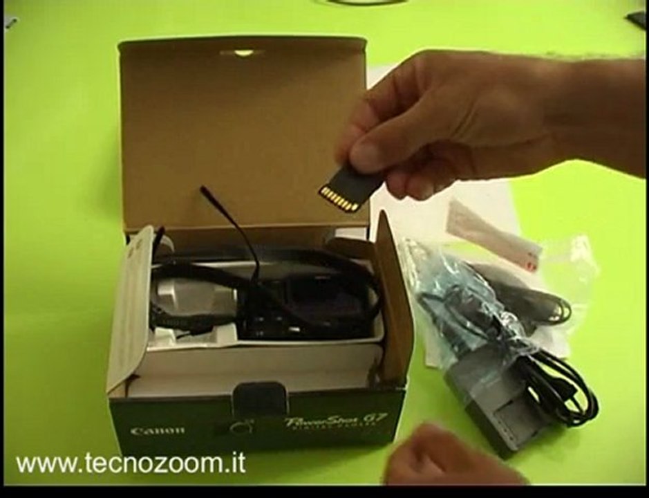 Videorecensione Canon Powershot G7 confezione d'acquisto