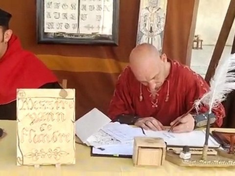 sir Yann des Flandres calligraphe
