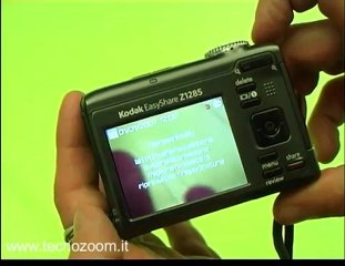 Videorecensione fotocamera Kodak EasyShare Z1285 pro e contr