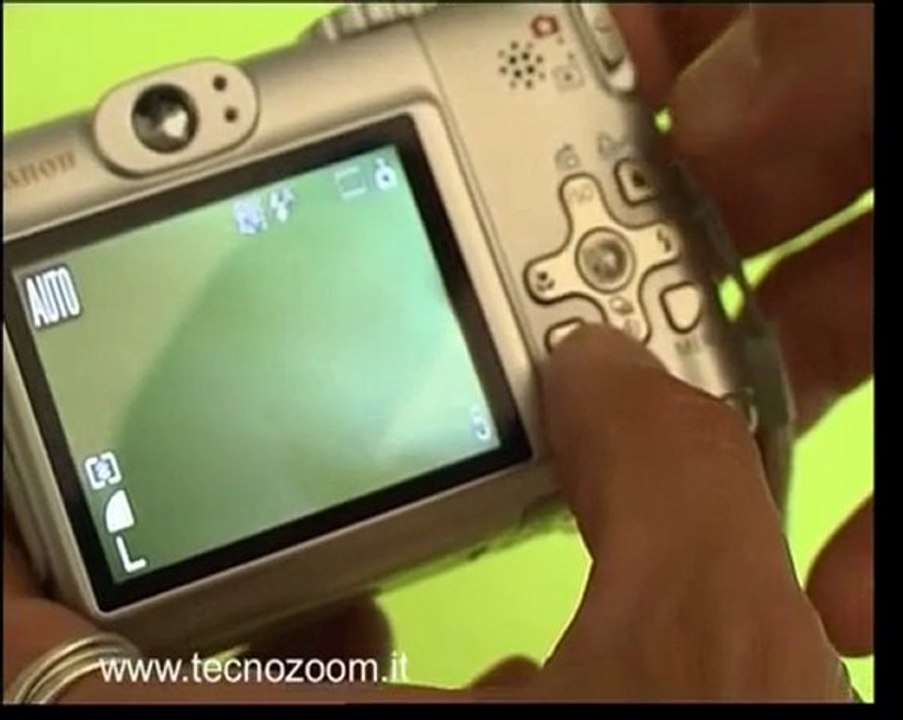 Videorecensione Canon Powershot A580 design