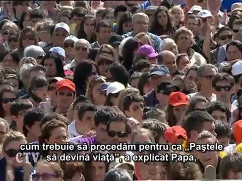 Papa: Paştele este transformarea lumii cu iubirea Celui Înviat